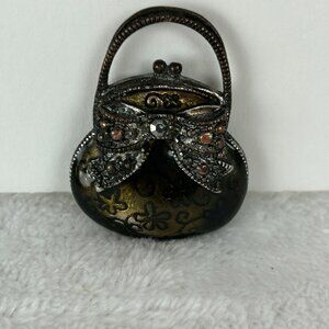 Vintage Purse Metal Button